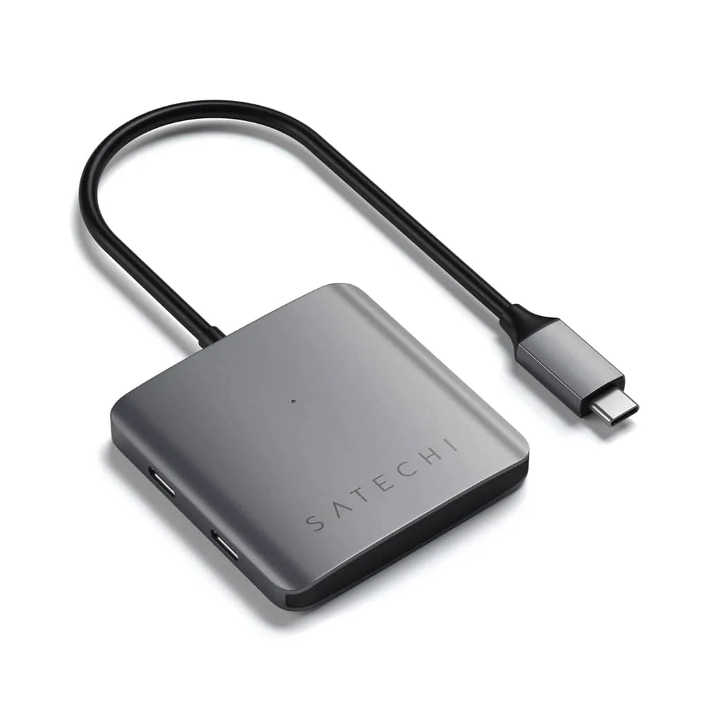 Satechi Aluminium 4 Port USB-C Hub (Space Grey) - Image 3