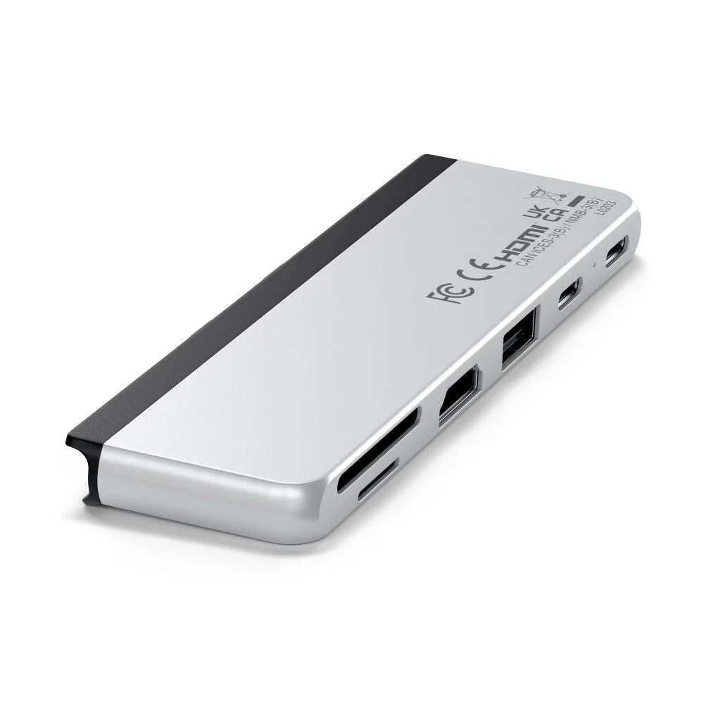 Satechi Dual USB-C Hub for Surface Pro 9 (Platinum) - Image 4
