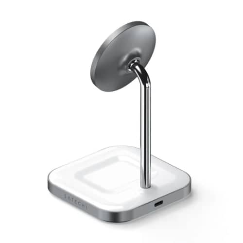 Satechi Magnetic 2-in-1 Wireless Charging Stand (Space Grey) - Image 5