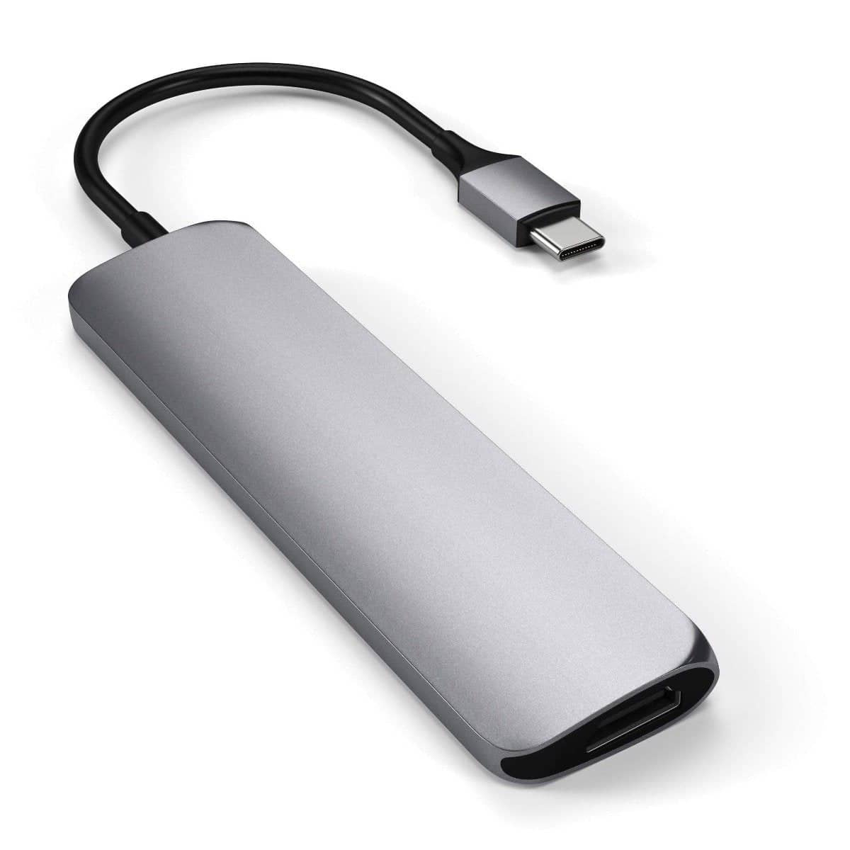 Satechi Slim USB-C Multiport Adapter (V2) (Space Grey) - Image 3