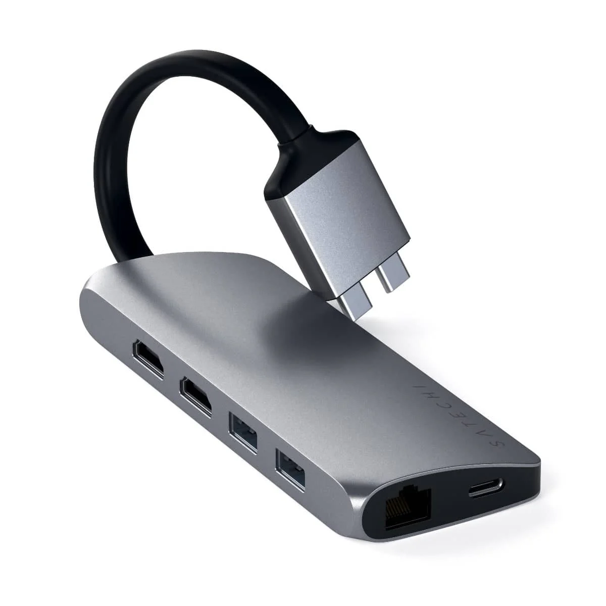 Satechi USB-C Dual Multimedia Adapter (Space Grey)
