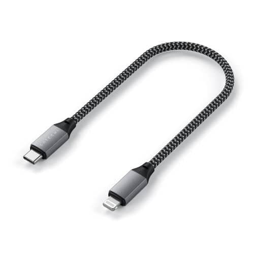 Satechi USB-C to Lightning Short Cable 25cm (Space Grey) - Image 3
