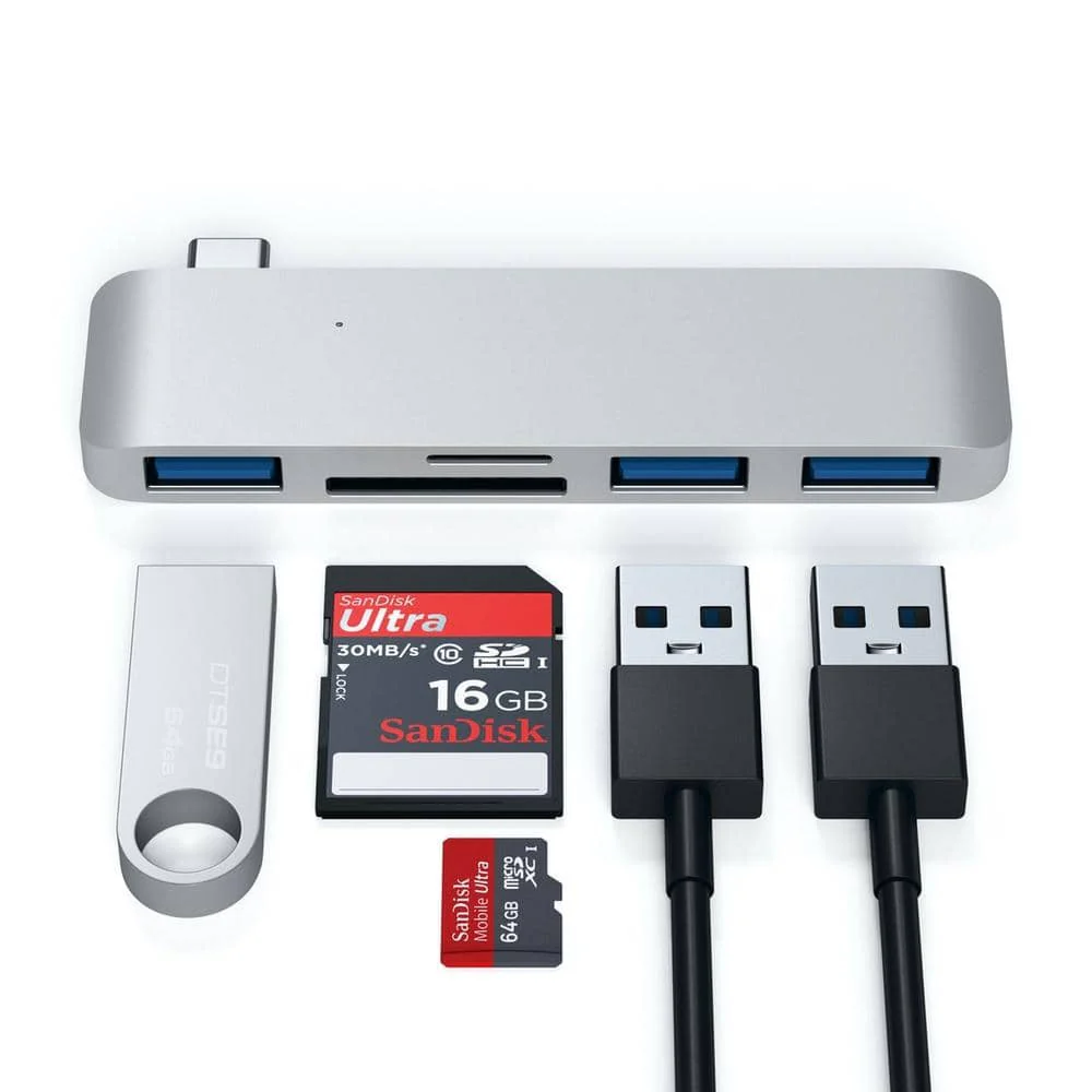 Satechi USB-C/USB 3.0 3-in-1 Combo Hub - Space Grey - Image 4