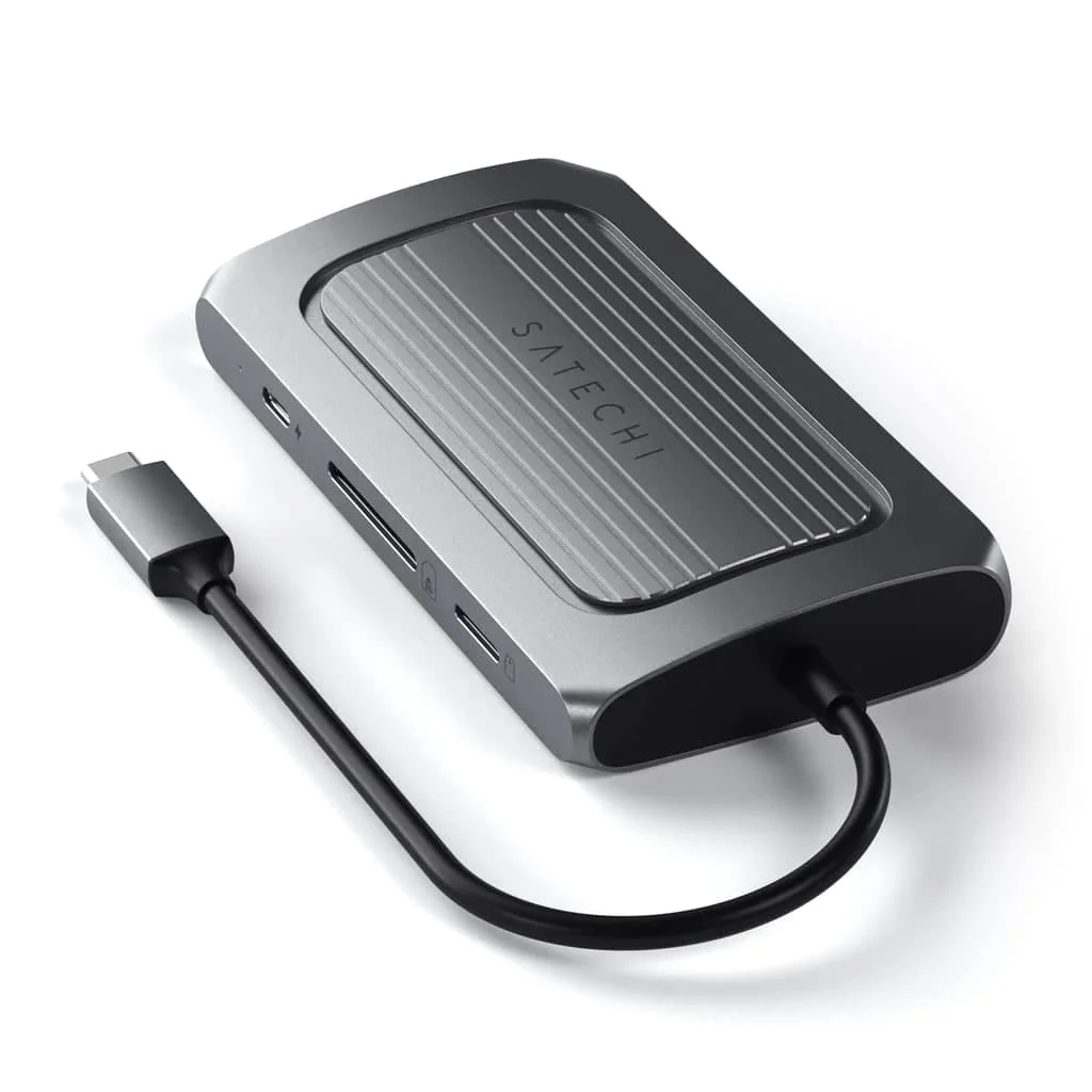 Satechi USB4 Multiport Adapter with 8K HDMI (Space Grey) - Image 3