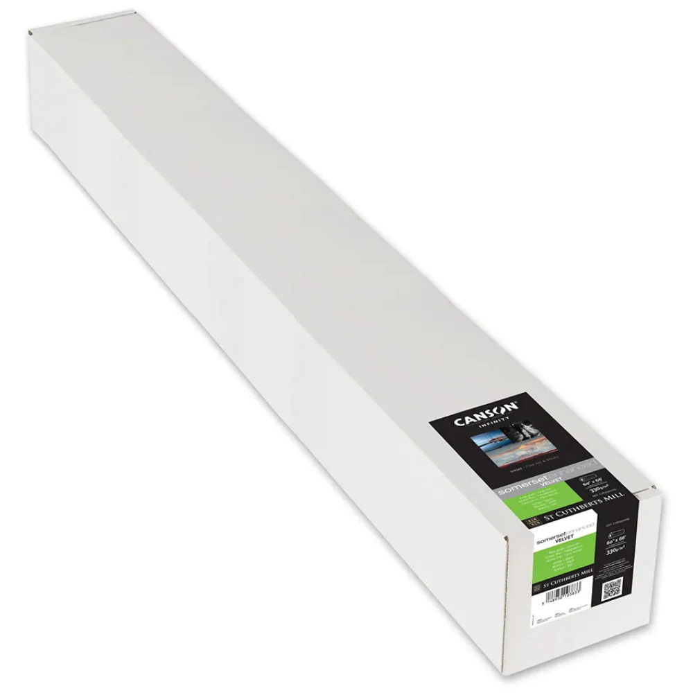 Somerset Enhanced Velvet White 330gsm 1524mm X 20m Roll