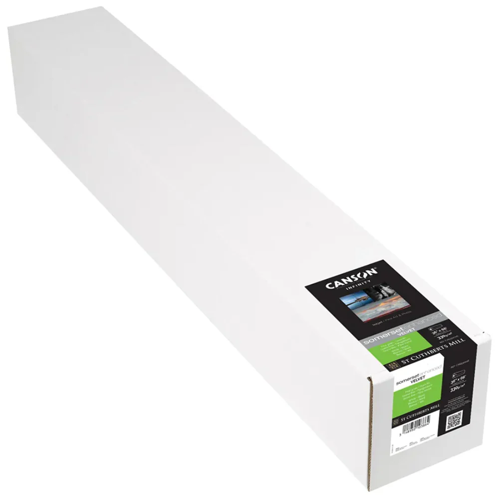 Somerset Enhanced Velvet White 330gsm 914mm X 20m Roll