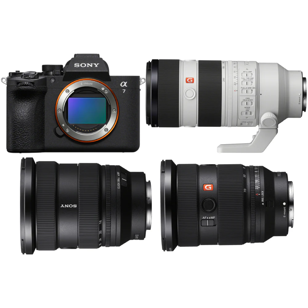 Sony a7 V with 16-35mm F2.8 GM II, FE 24-70mm F2.8 GM II and FE 70-200mm F2.8 GM II Lens