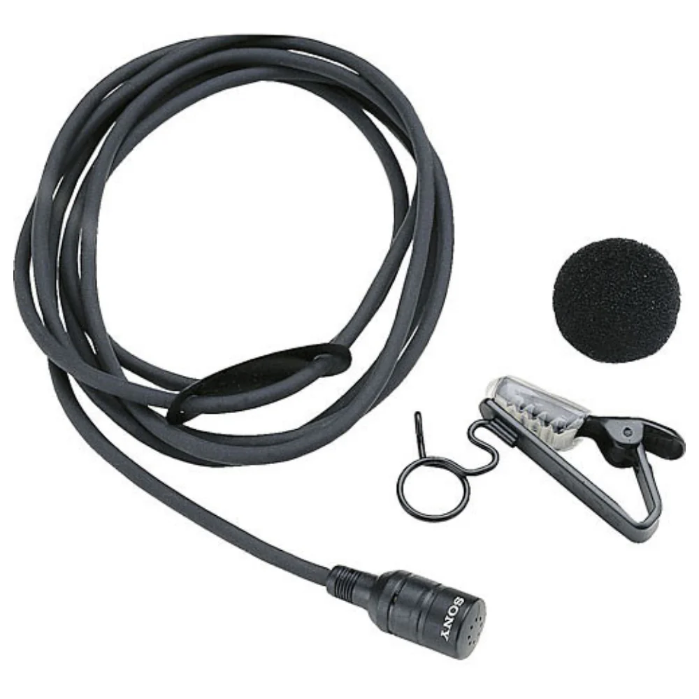 Sony ECM-44BMP Omnidirectional Lavalier Microphone with 3.5mm Locking Mini Jack for Sony Transmitters