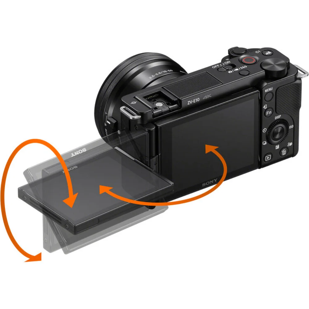 Sony ZV-E10 (Black) with Sony ZV-E10 II (Black) and FE 16-35mm F4 PZ G Lens - Image 12