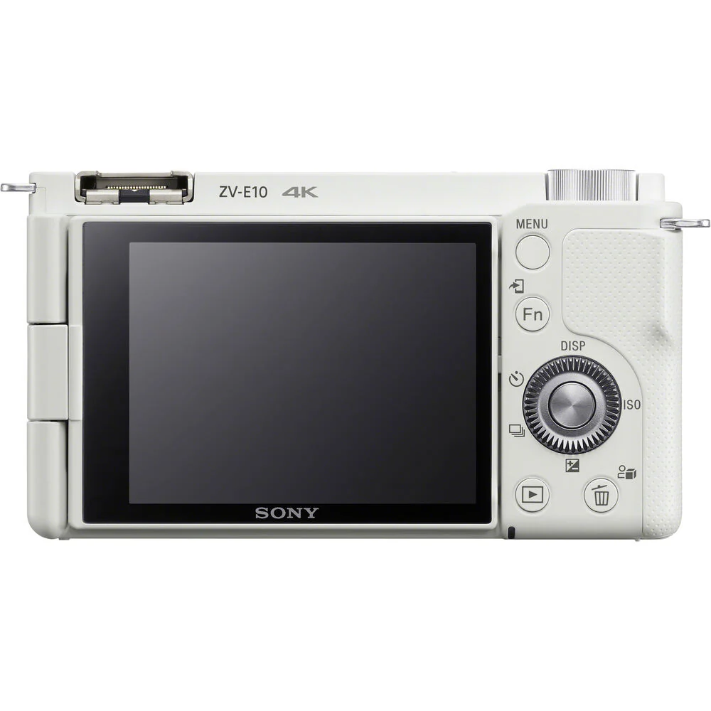 Sony ZV-E10 (White) with Sony ZV-E10 II (White) and FE 16-35mm F4 PZ G Lens - Image 3