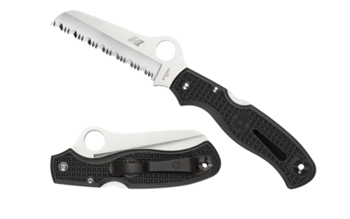 Spyderco Atlantic Salt Rescue L/W Black H1 - Serrated Blade