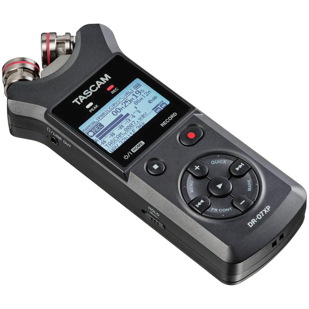 Tascam DR-07XP 2-Channel 32-Bit Float Portable Audio Recorder - Image 3