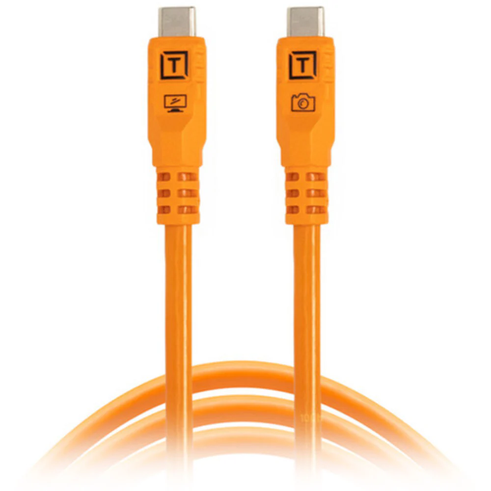 Tether Tools TetherPro Optima 10G USB-C 3m Straight to Straight - Orange