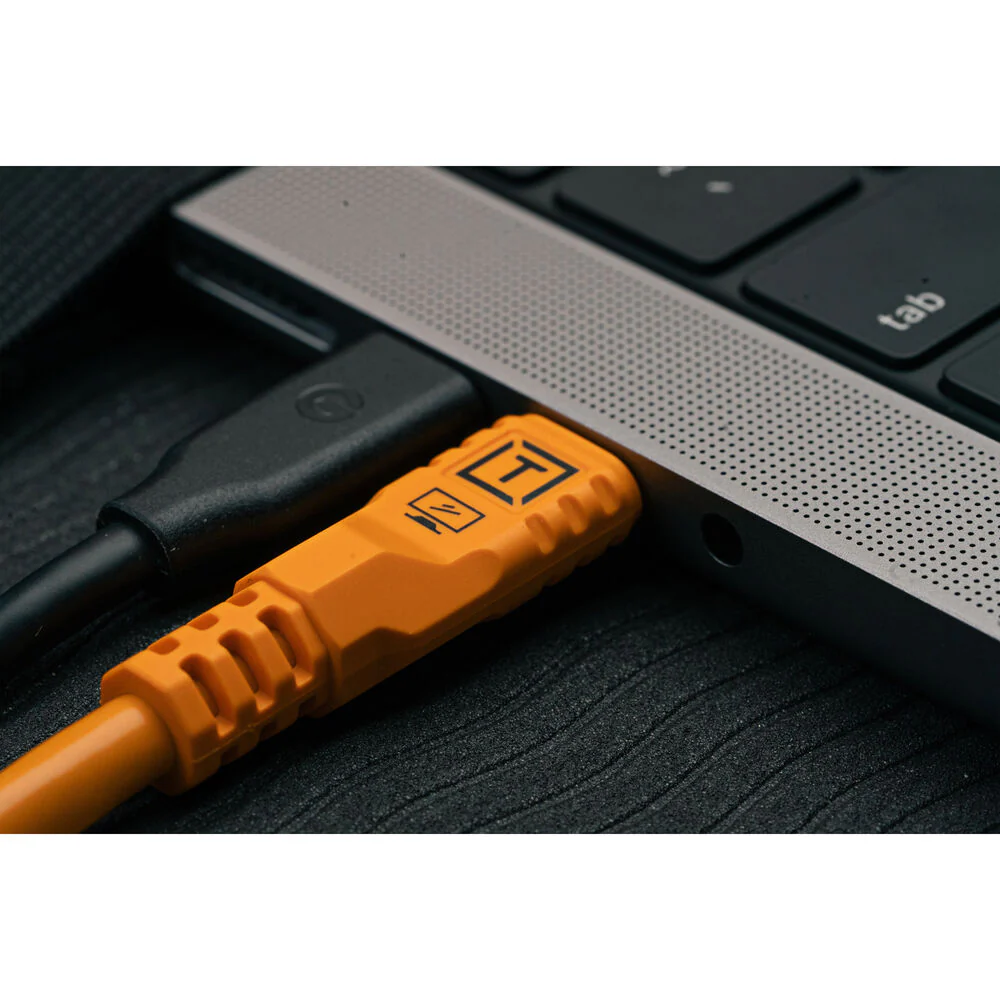 Tether Tools TetherPro Optima 10G USB-C 3m Straight to Straight - Orange - Image 3