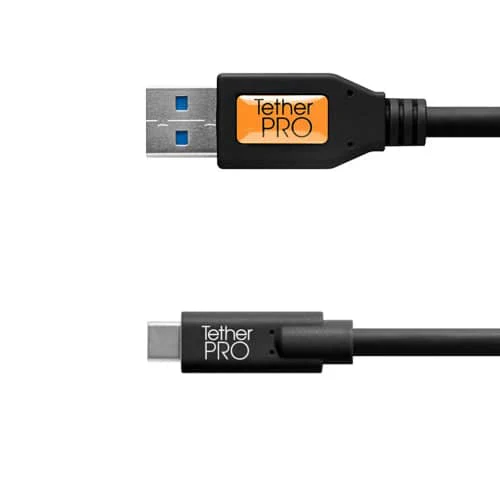 Tether Tools Tetherpro USB 3.0 To USB-C 4.6m Black - Image 2