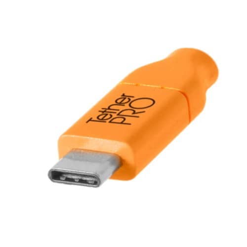 Tether Tools Tetherpro USB-C To 2.0 Mini-B 8-Pin 4.6m Orange - Image 3