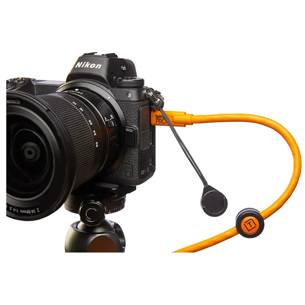 Tether Tools Tetherpro USB-C to 3.0 Micro-B Right Angle 4.6m (Orange) with TetherGuard TG020 - Image 5