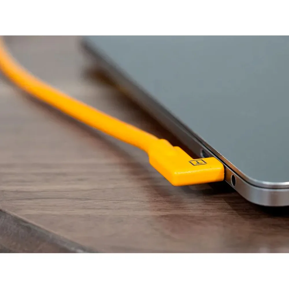 Tether Tools Tetherpro USB-C to USB-C RT Angle/RT Angle 4.6m Hi-Vis (Orange) - Image 3