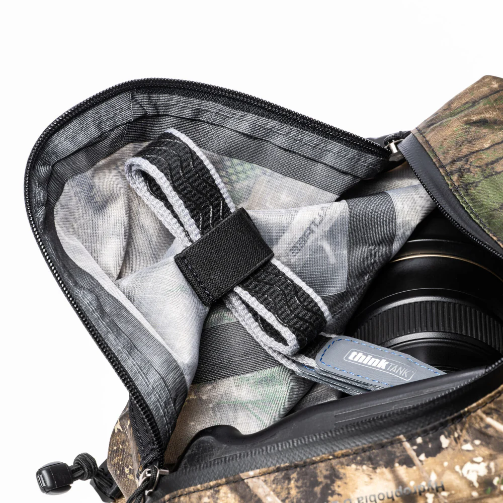 Think Tank Photo Hydrophobia D 70-200 Rain Cover (Realtree Camo) - Image 8