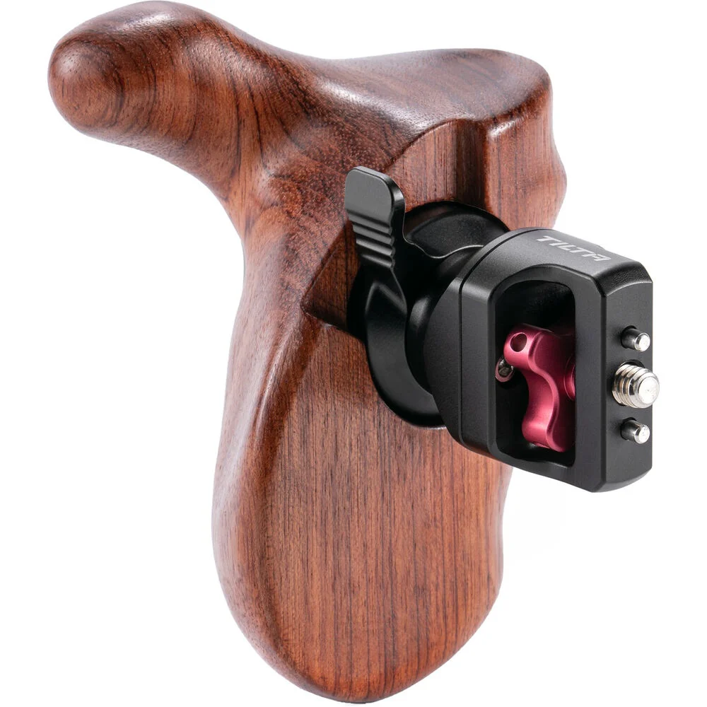 Tilta Advanced Left-Side Wooden Handle (Anti-Twist 1/4-20", Black)