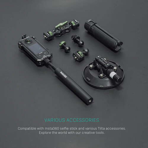 Tilta Full Camera Cage for Insta360 X3 - Black - Image 3