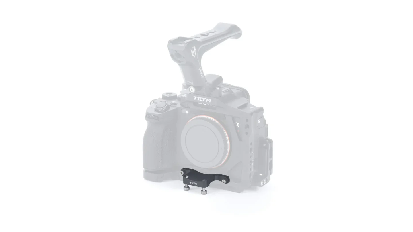 Tilta PL to E Mount Lens Adapter Support for Sony a7R V Half Cage - Black - Image 2
