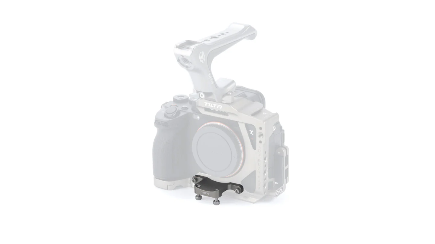 Tilta PL to E Mount Lens Adapter Support for Sony a7R V Half Cage - Titanium Gray - Image 2