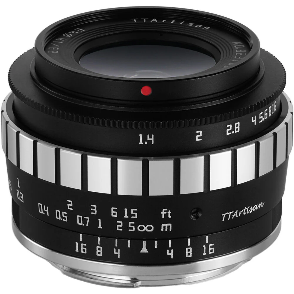 TTArtisan 23mm f/1.4 Lens (Black/Silver)