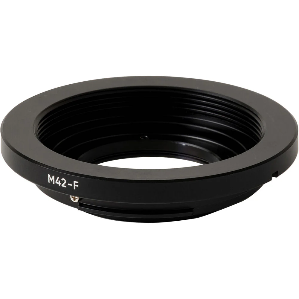 Urth Lens Mount Adapter: Compatible with M42 Lens to Nikon F Camera Body (with Optical Glass)