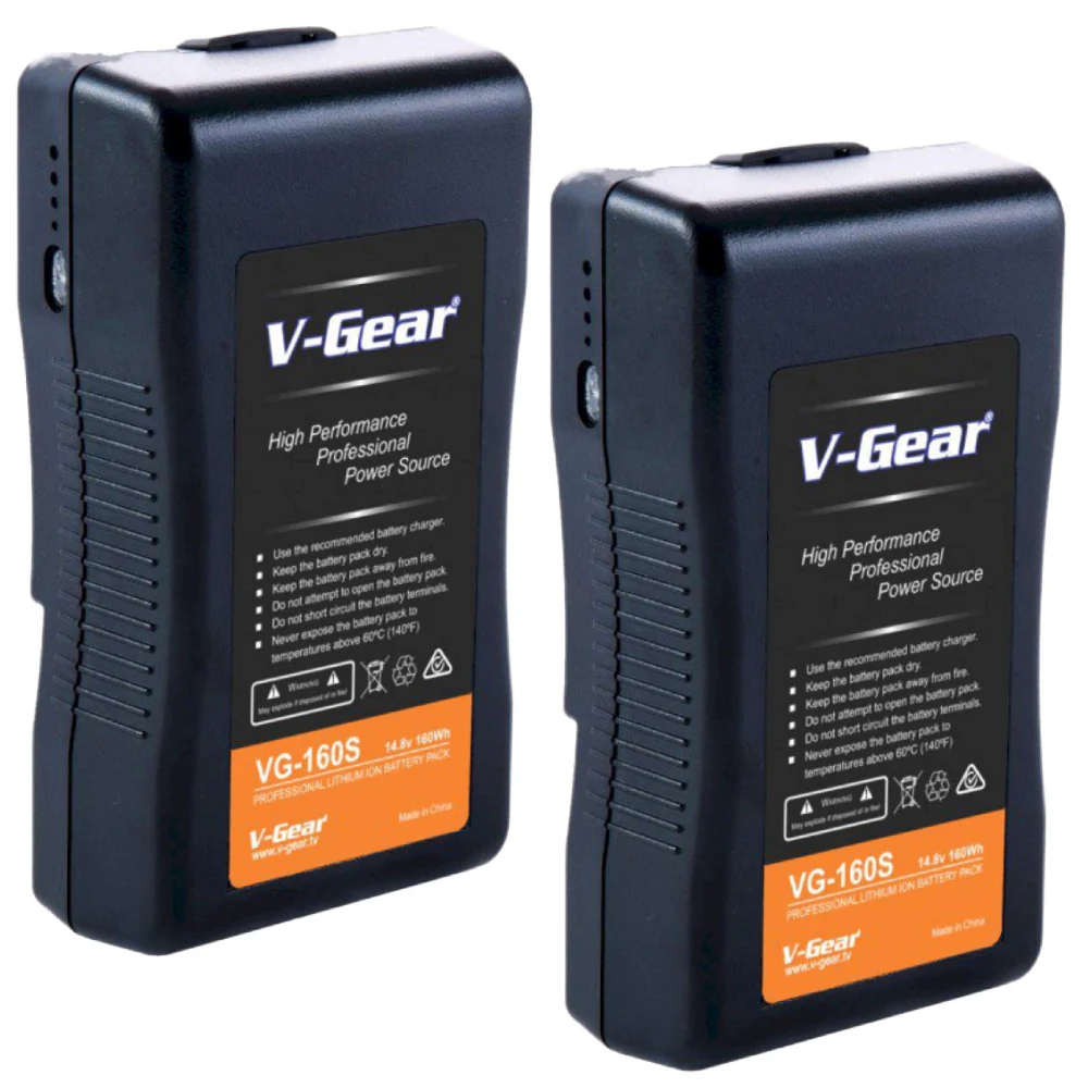V-Gear VG-160S V-Mount 14.8V, 160Wh Li-ion Rechargeable Battery - Image 2
