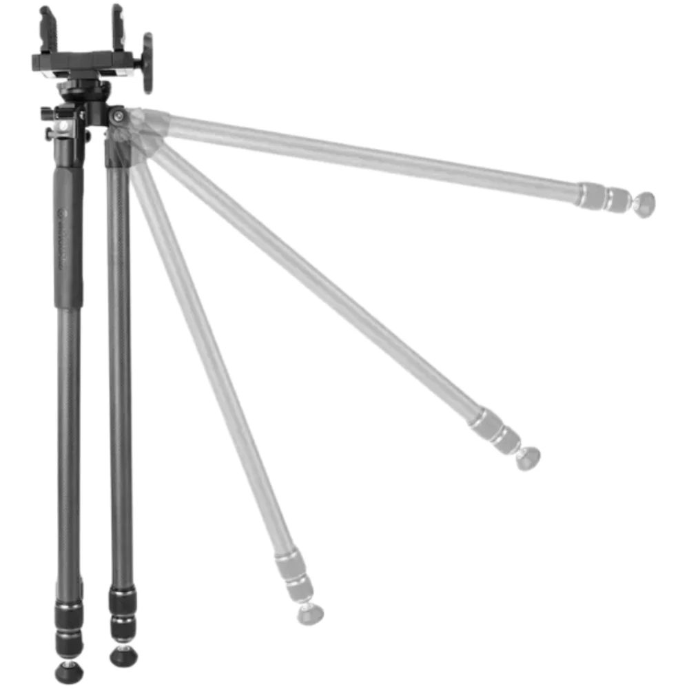Vanguard Endeavor L 303CGM Carbon Fiber Shooting Tripod with GM-70 Rifle Mount Head - Image 2