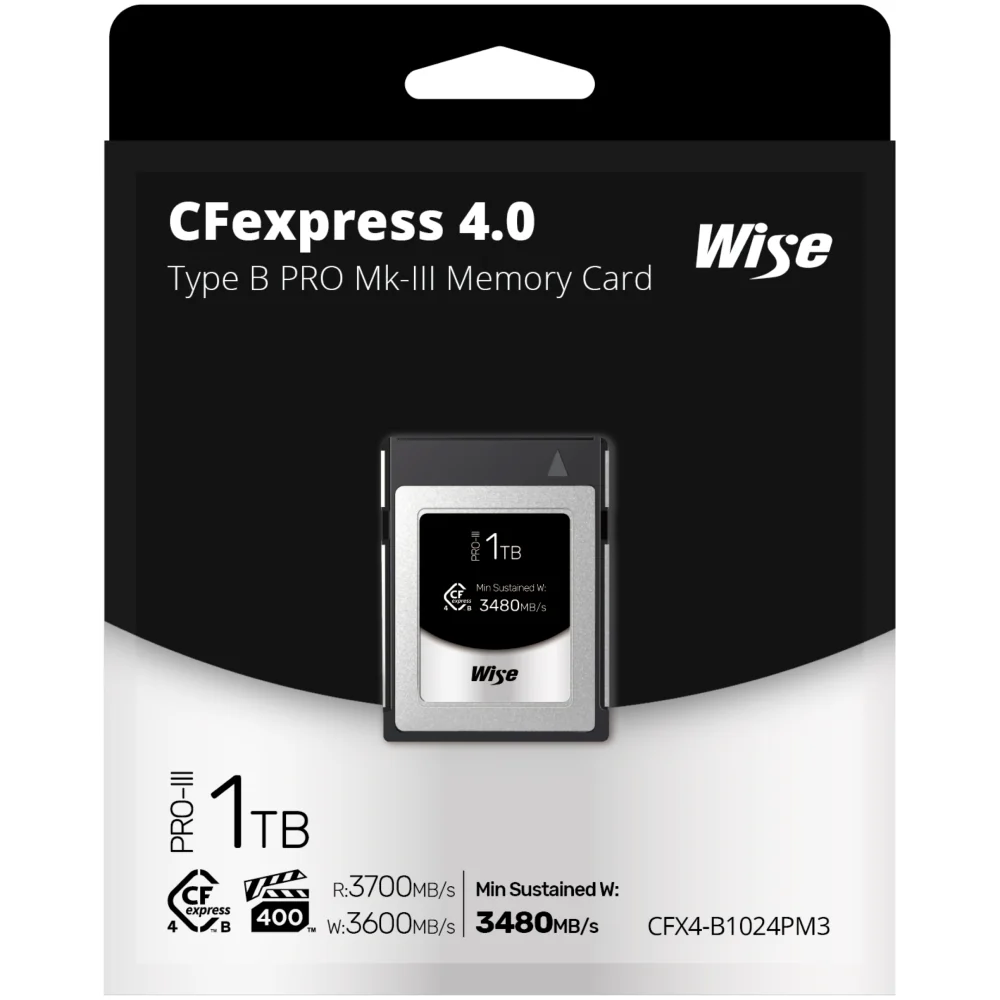 Wise 1TB PRO MK III CFexpress 4.0 Type B 3480MB/s Memory Card - Image 3