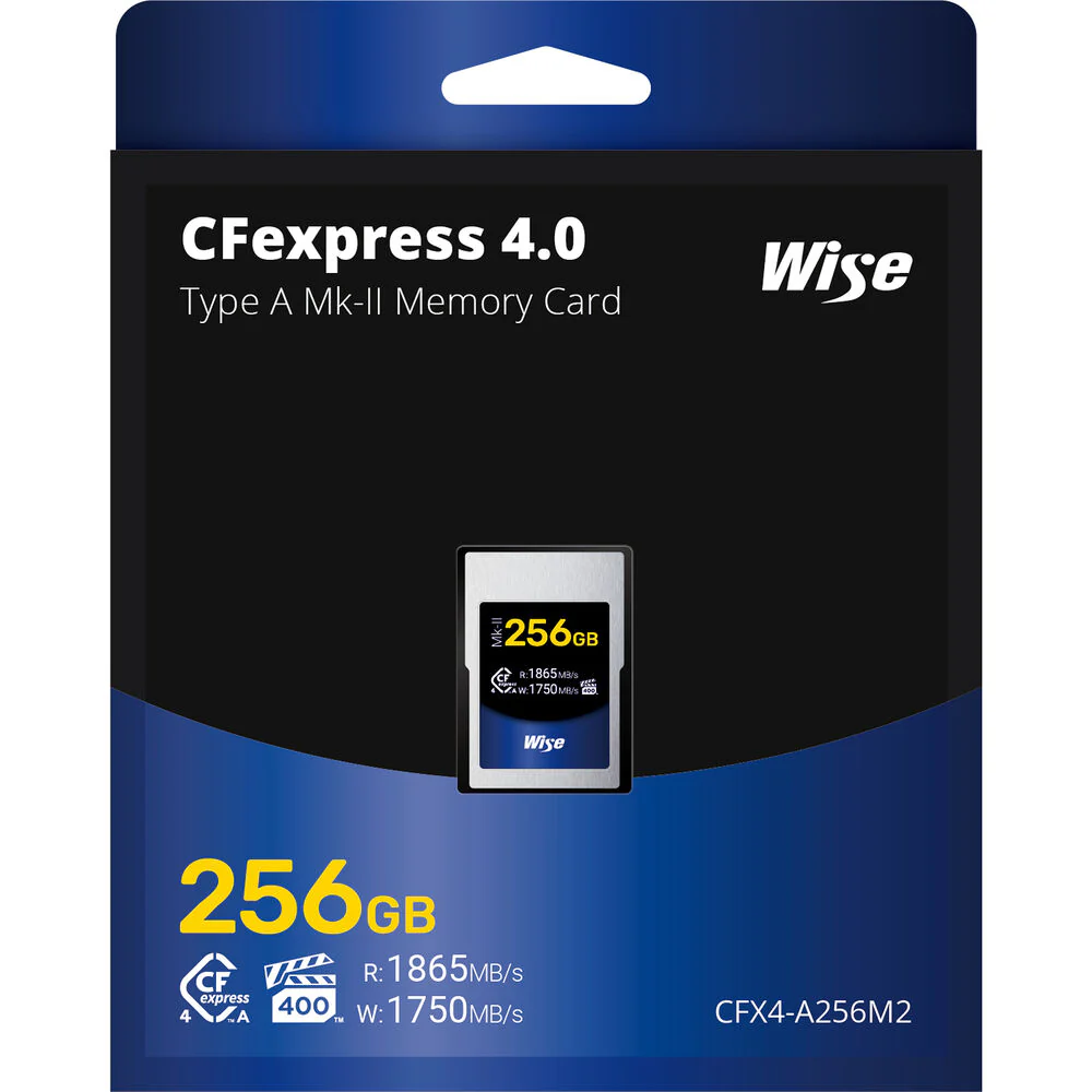 Wise 256GB CFexpress Type A 4.0 Mark II 1865MB/s Memory Card - Image 2