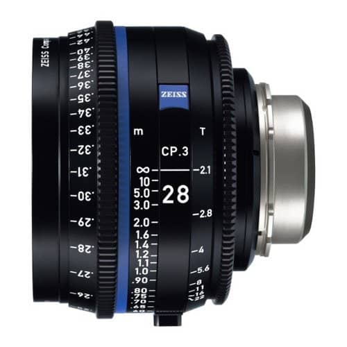 Zeiss CP.3 28mm T2.1 Feet Compact Prime Cine Lens for PL Mount - Image 2