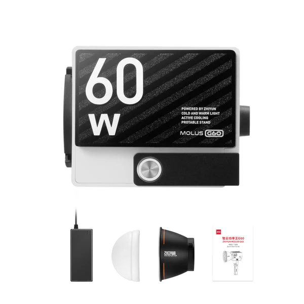 Zhiyun Molus G60 60W Bi-Colour Cob Light Combo - Image 2