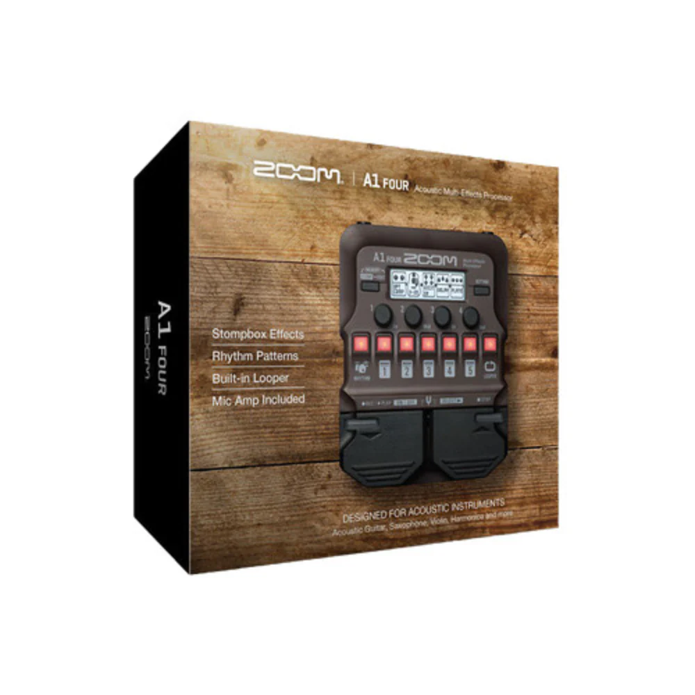 Zoom A1 Four Acoustic Multi-Effects Processor Pedal - Image 5